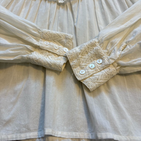 Sofie Schnoor Lace Long Sleeve Cotton Blouse Size Medium - Picture 9 of 16